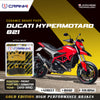 Ceramic Brake Pads For Ducati Hypermotard 821 (2013-2015) - Front - CRM0709 - 2 Sets | Smooth Braking | Heat Resistant | Long Life | Disc Friendly