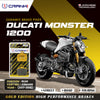Ceramic Brake Pads For Ducati Monster 1200 (2017-2018) - Rear - CRM469 - 1 Set | Smooth Braking | Heat Resistant | Long Life | Disc Friendly