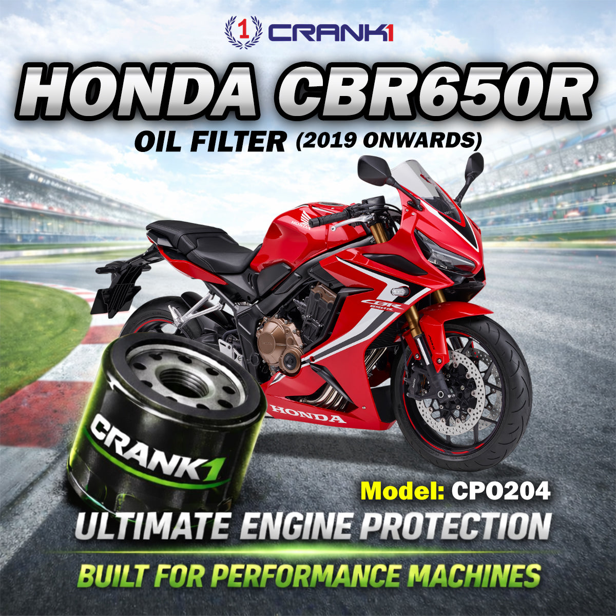 Oil Filter For Honda CBR650R (2019 Onwards) - CPO204