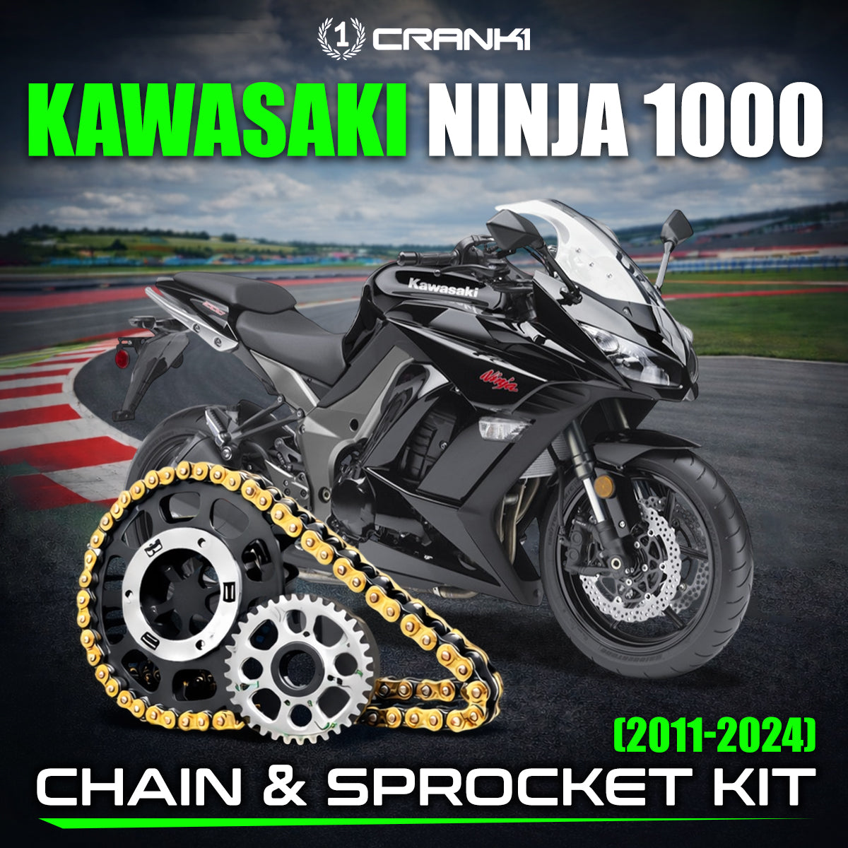 Chain And Sprocket Kit For Kawasaki Ninja 1000 (2011-2024)