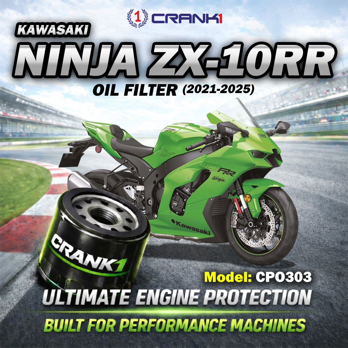 Oil Filter For Kawasaki Ninja ZX-10RR (2021-2025) - CPO303