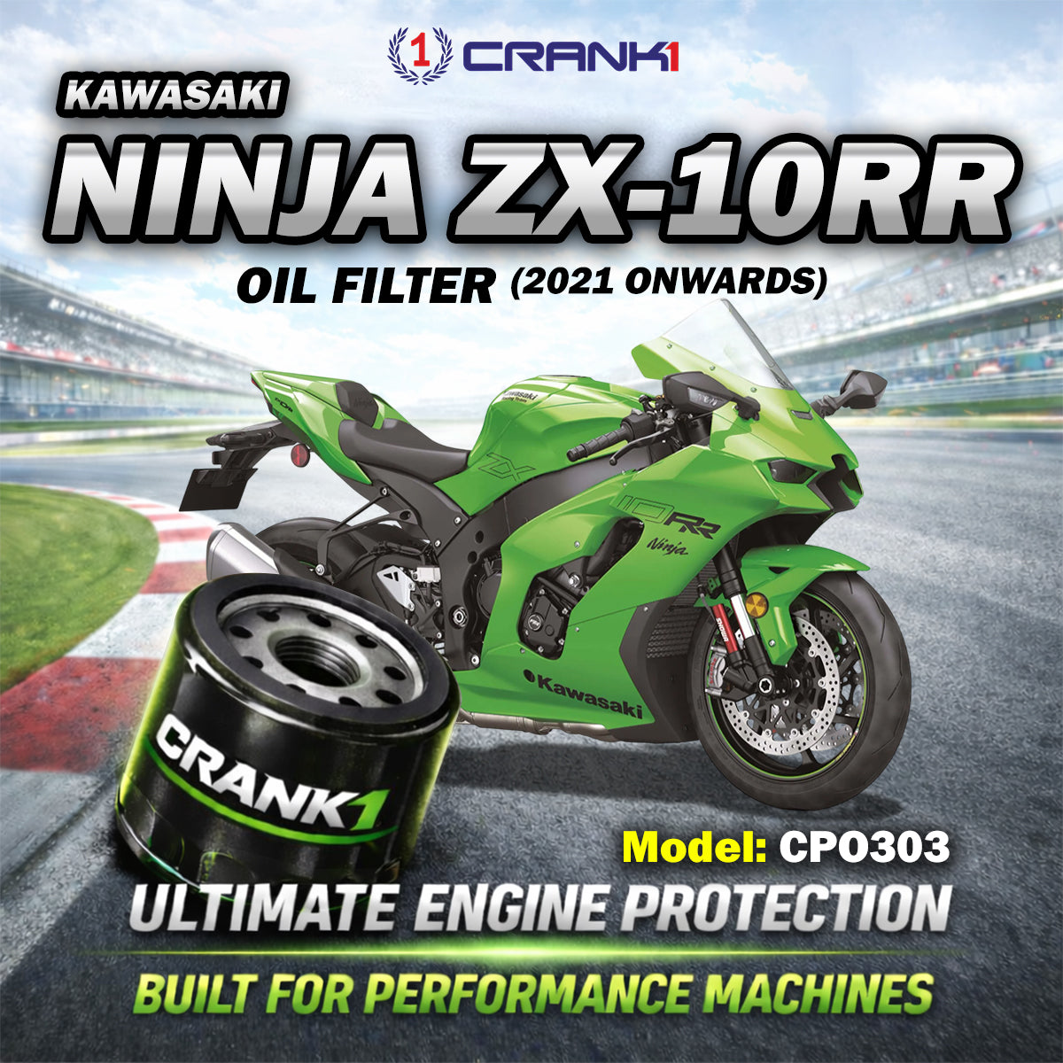 Oil Filter For Kawasaki Ninja ZX-10RR (2021 Onwards) - CPO303