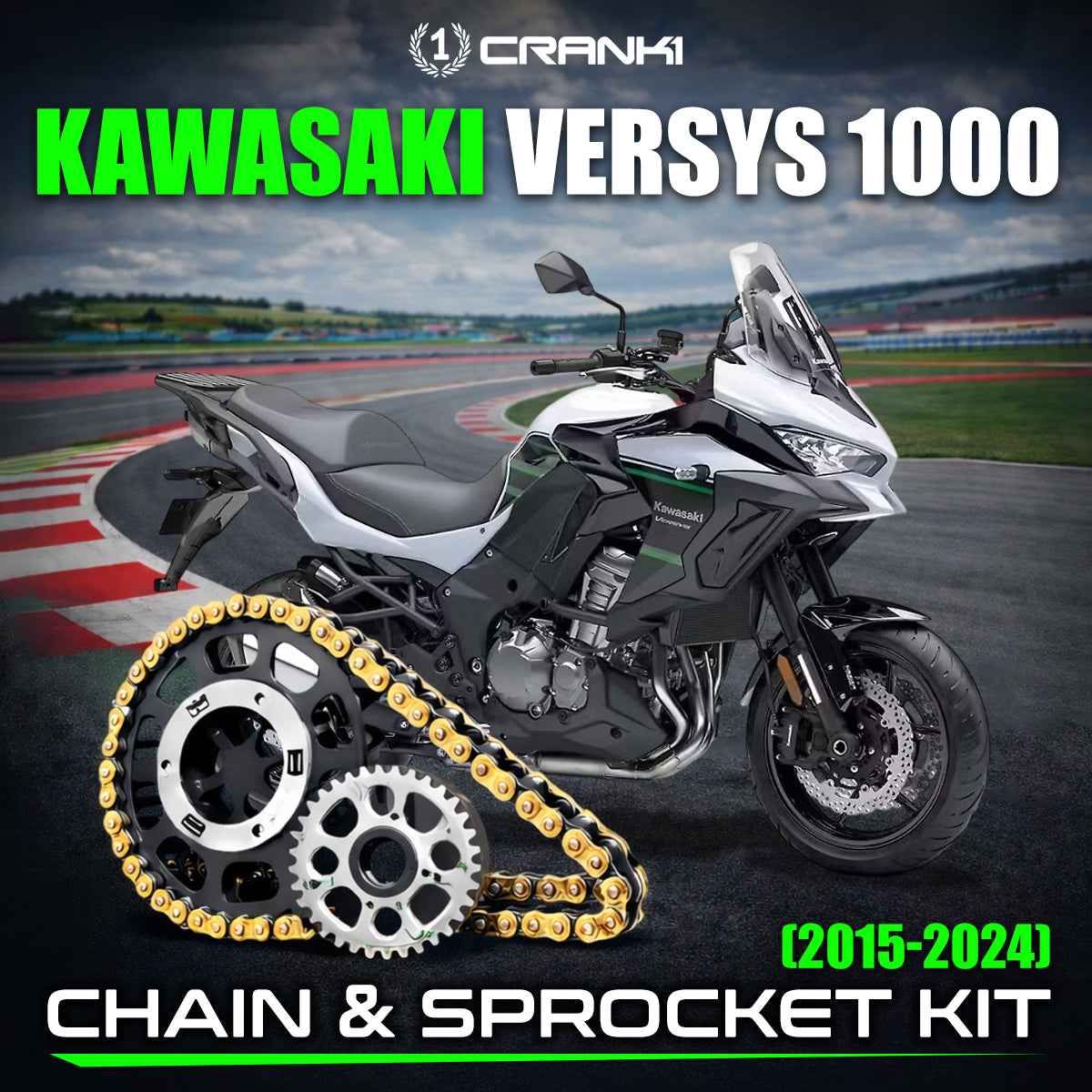 Chain And Sprocket Kit For Kawasaki Versys 1000 (2015-2024)