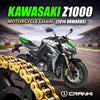 Chain For Kawasaki Z1000 (2014 Onwards) - 525 Pitch x 112 Links Gold (ZVMX)