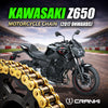 Chain For Kawasaki Z650 (2017 Onwards) - 520 Pitch x 114 Links Gold (ZVMX)