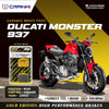 Ceramic Brake Pads For  Ducati Monster 937 (2022) - Rear - CRM469 - 1 Set | Smooth Braking | Heat Resistant | Long Life | Disc Friendly