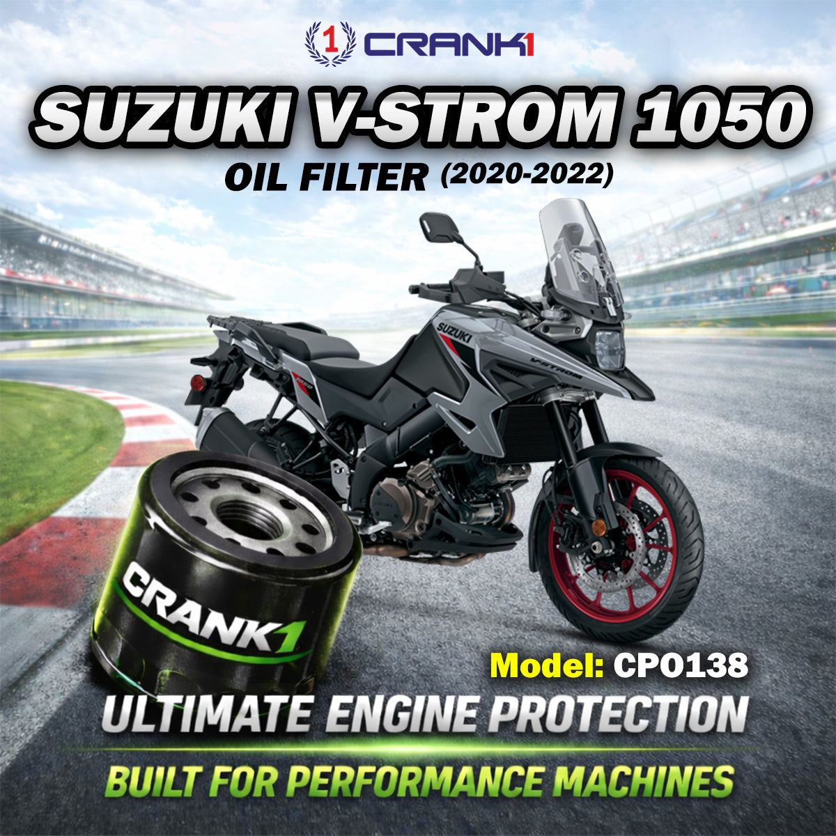 Oil Filter For Suzuki V-Strom 1050 (2020-2022) - CPO138