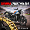 Chain For Triumph Speed Twin 900 (2025 Onwards) - 520 Pitch x 102 Links Gold (ZVMX)