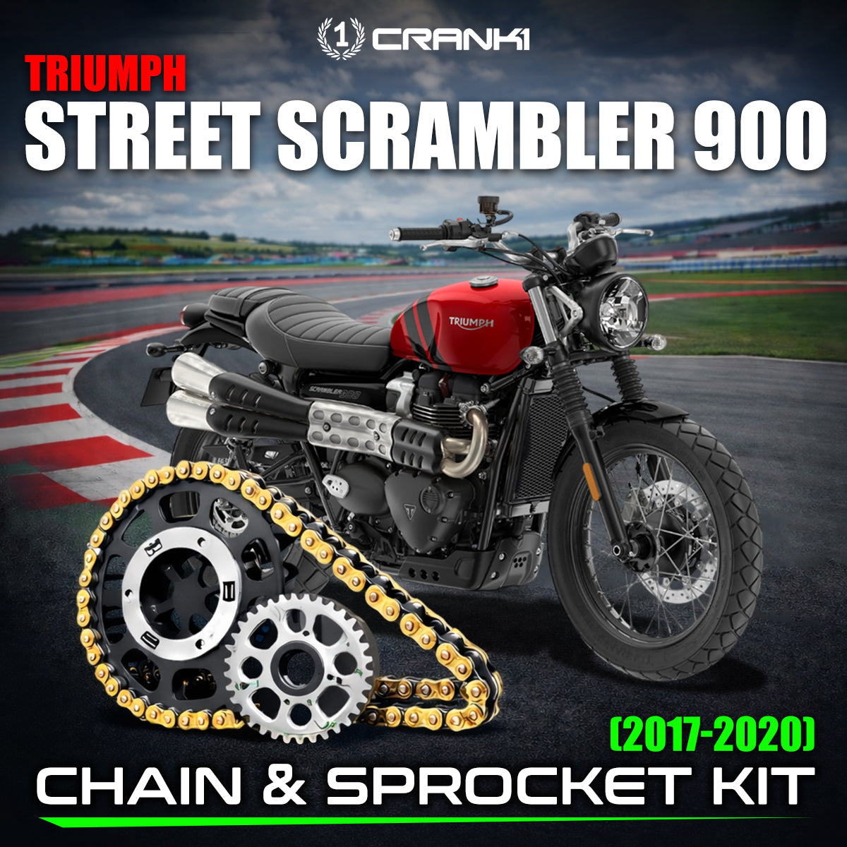 Chain And Sprocket Kit For Triumph Street Scrambler 900 (2017-2020)