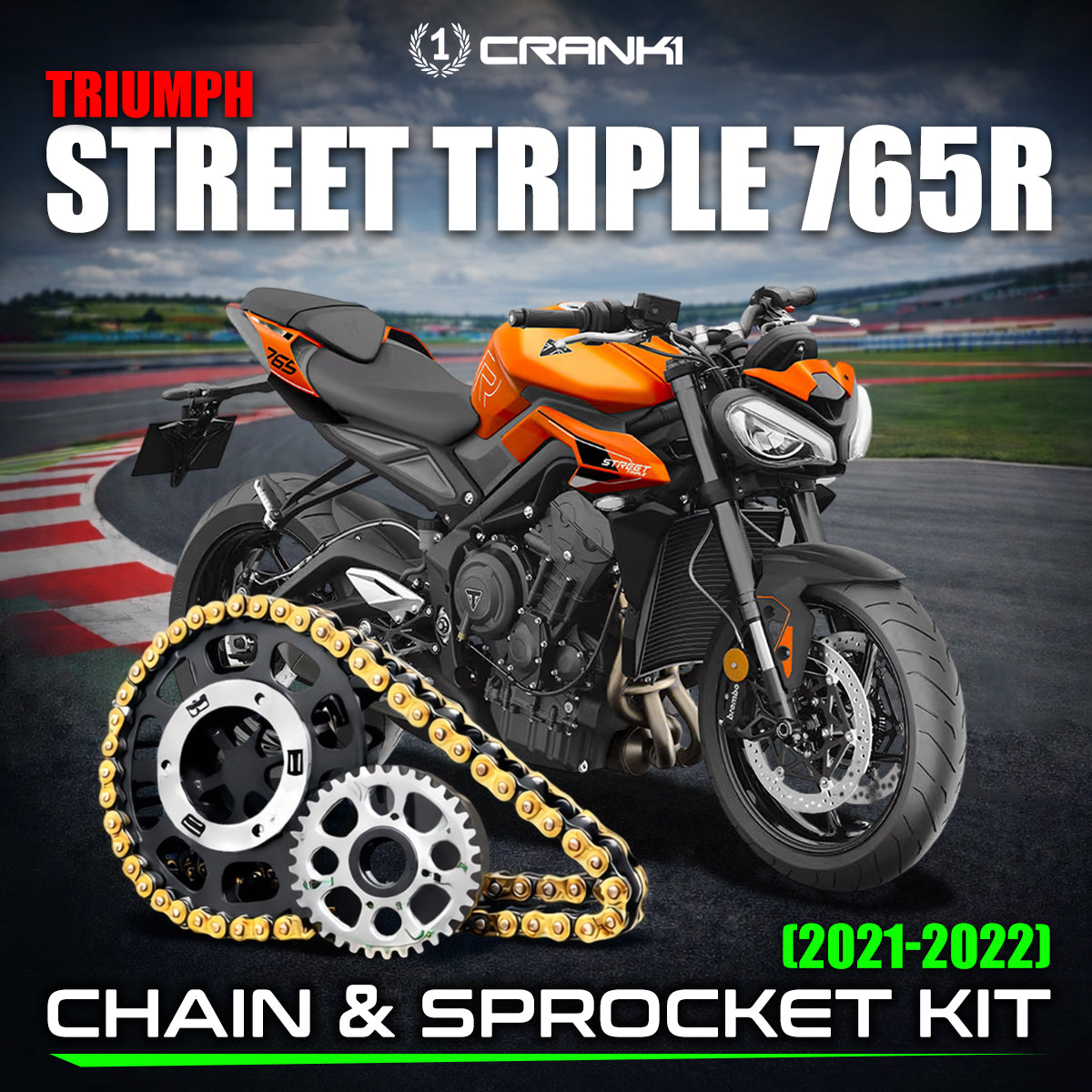 Chain And Sprocket Kit For Triumph Street Triple 765R (2021-2022)