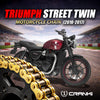 Chain For Triumph Street Twin (2016-2017) - 520 Pitch x 102 Links Gold (ZVMX)