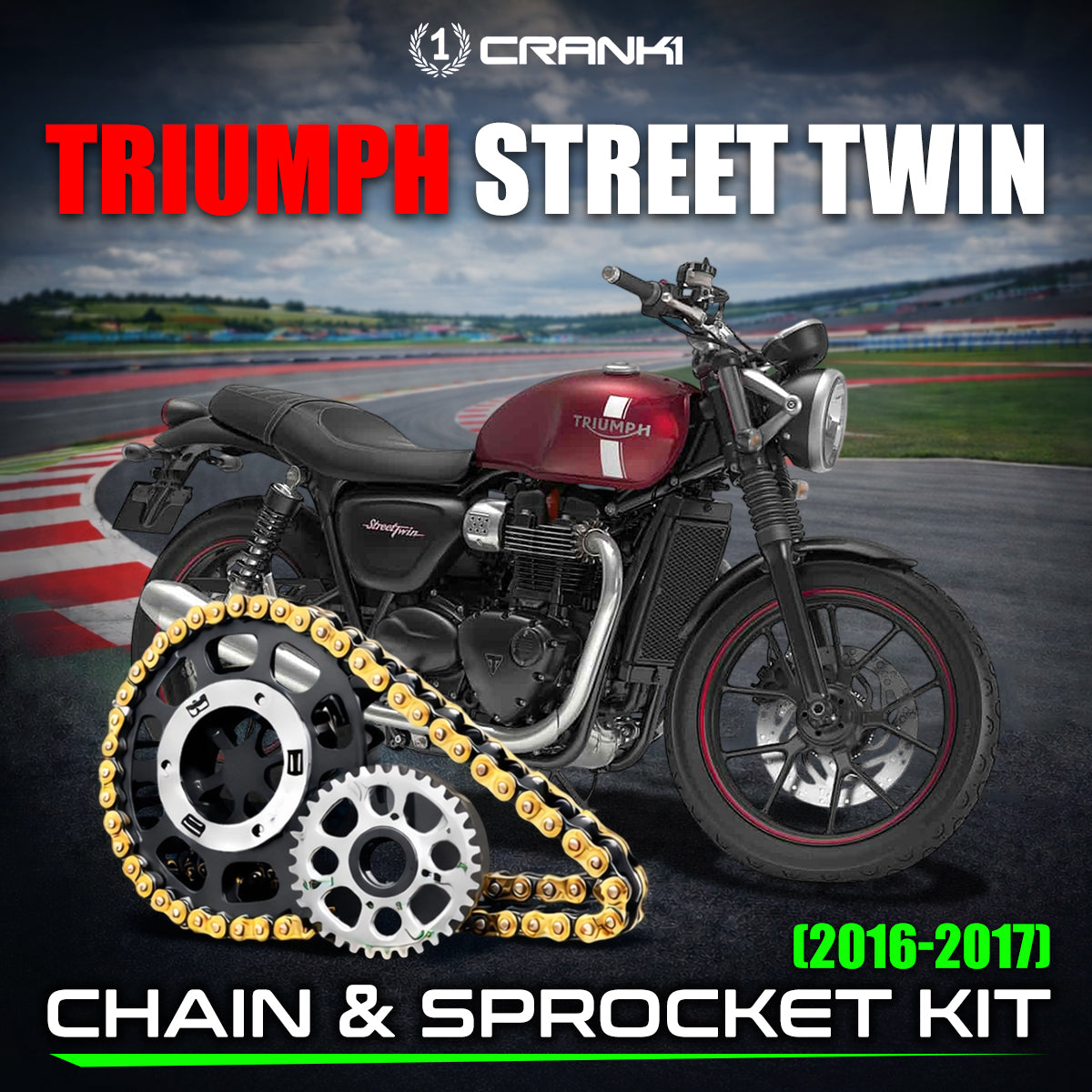 Chain And Sprocket Kit For Triumph Street Twin (2016-2017)
