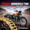 Chain For Triumph Bonneville T100 (2008-2015) - 525 Pitch x 104 Links Gold (ZVMX)