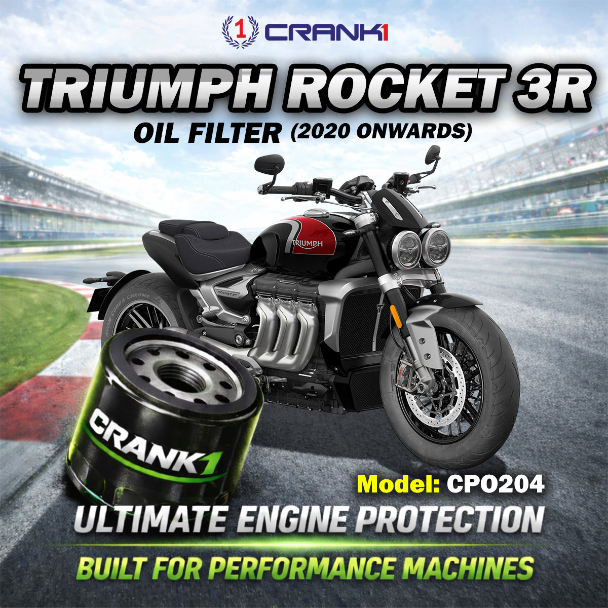 Oil Filter For Triumph Rocket 3R	(2020 Onwards) - CPO204