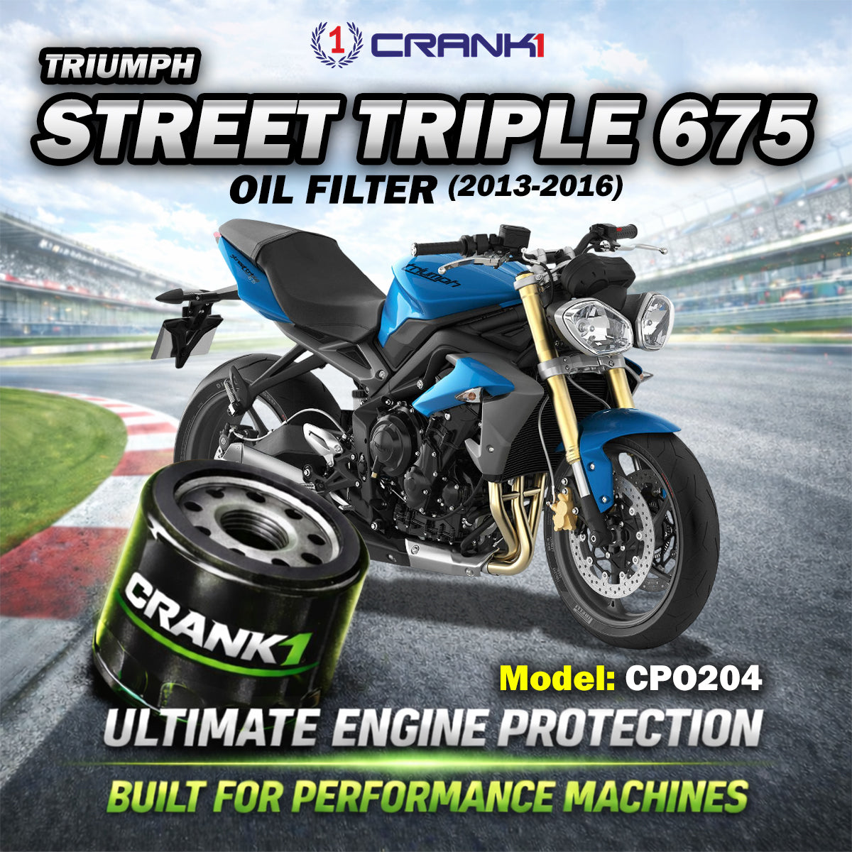 Oil Filter For Triumph Street Triple 675 (2013-2016) - CPO204