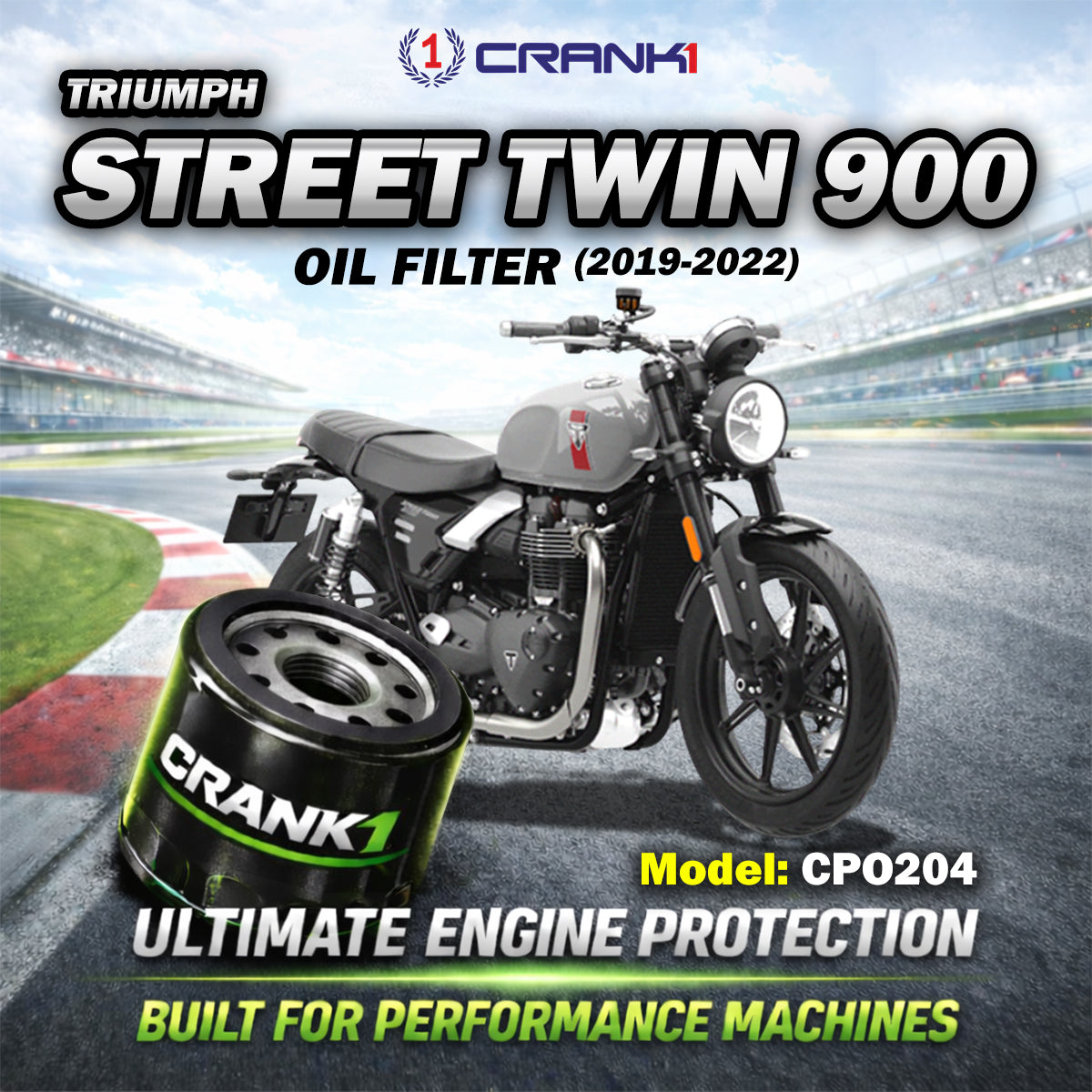 Oil Filter For Triumph Street Twin 900 (2019-2022) - CPO204