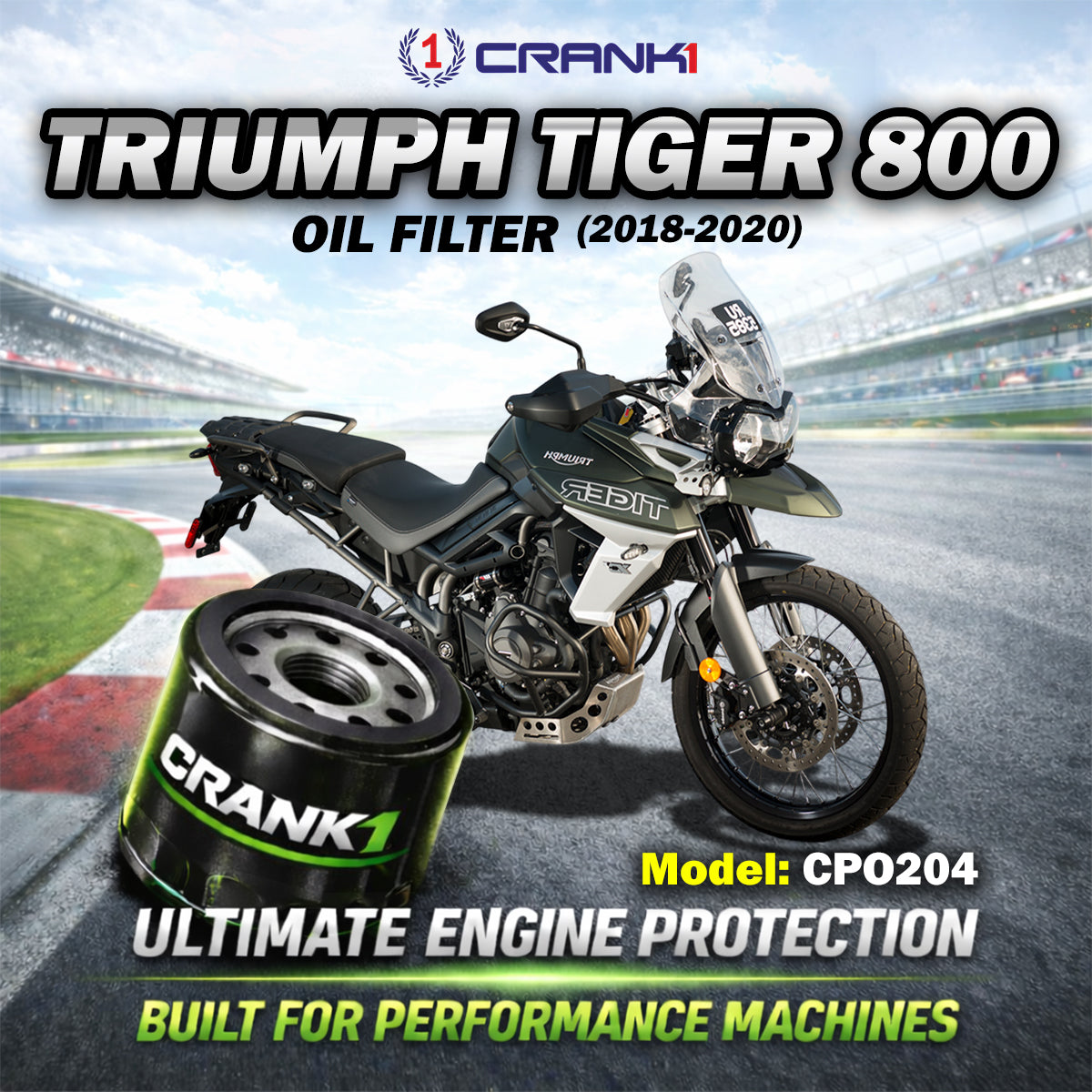Oil Filter For Triumph Tiger 800 (2018-2020) - CPO204