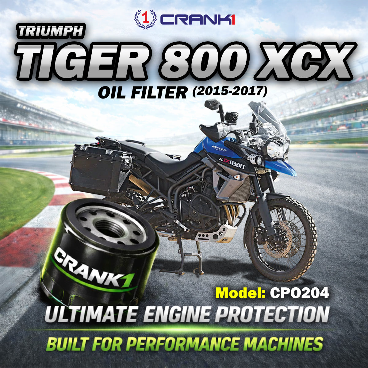 Oil Filter For Triumph Tiger 800 XCX (2015-2017) - CPO204