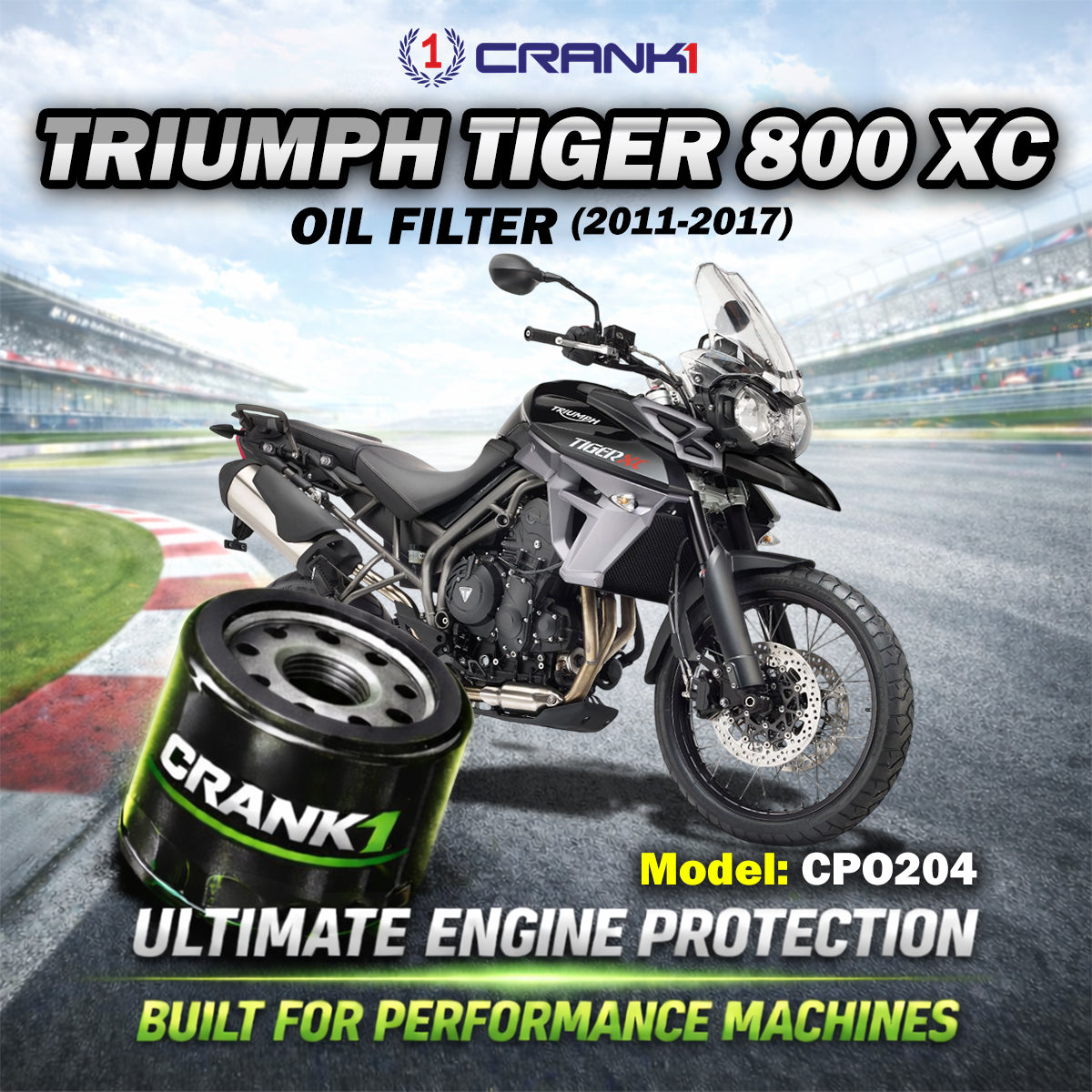 Oil Filter For Triumph Tiger 800 XC (2011-2017) - CPO204