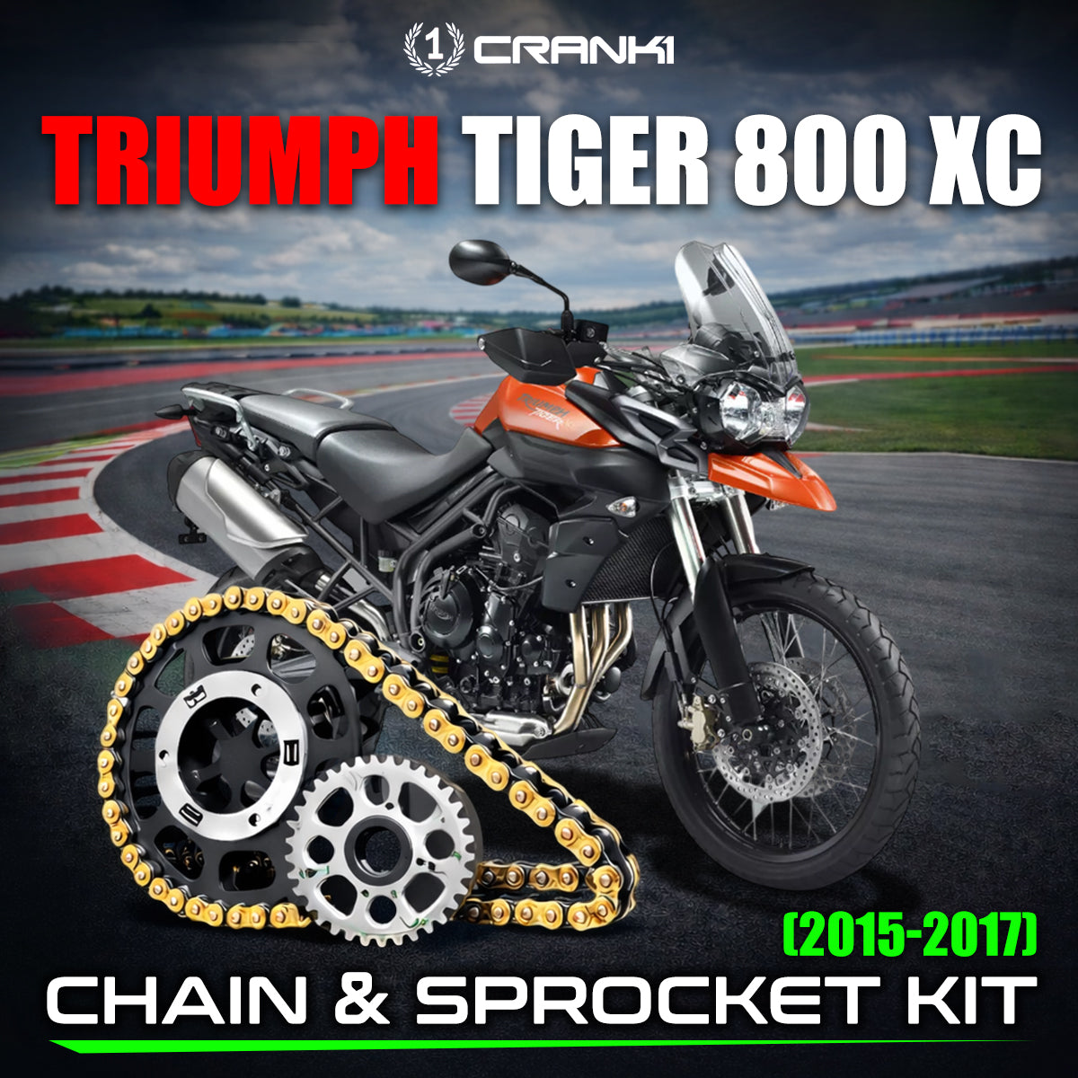 Chain And Sprocket Kit For Triumph Tiger 800 XC (2015-2017)