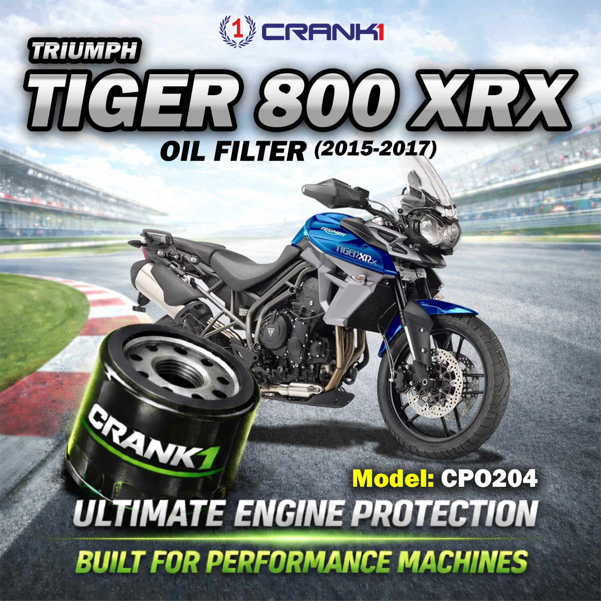 Oil Filter For Triumph Tiger 800 XRX (2015-2017) - CPO204