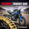 Chain For Triumph Trident 660 (2021) - 520 Pitch x 120 Links Gold (ZVMX)