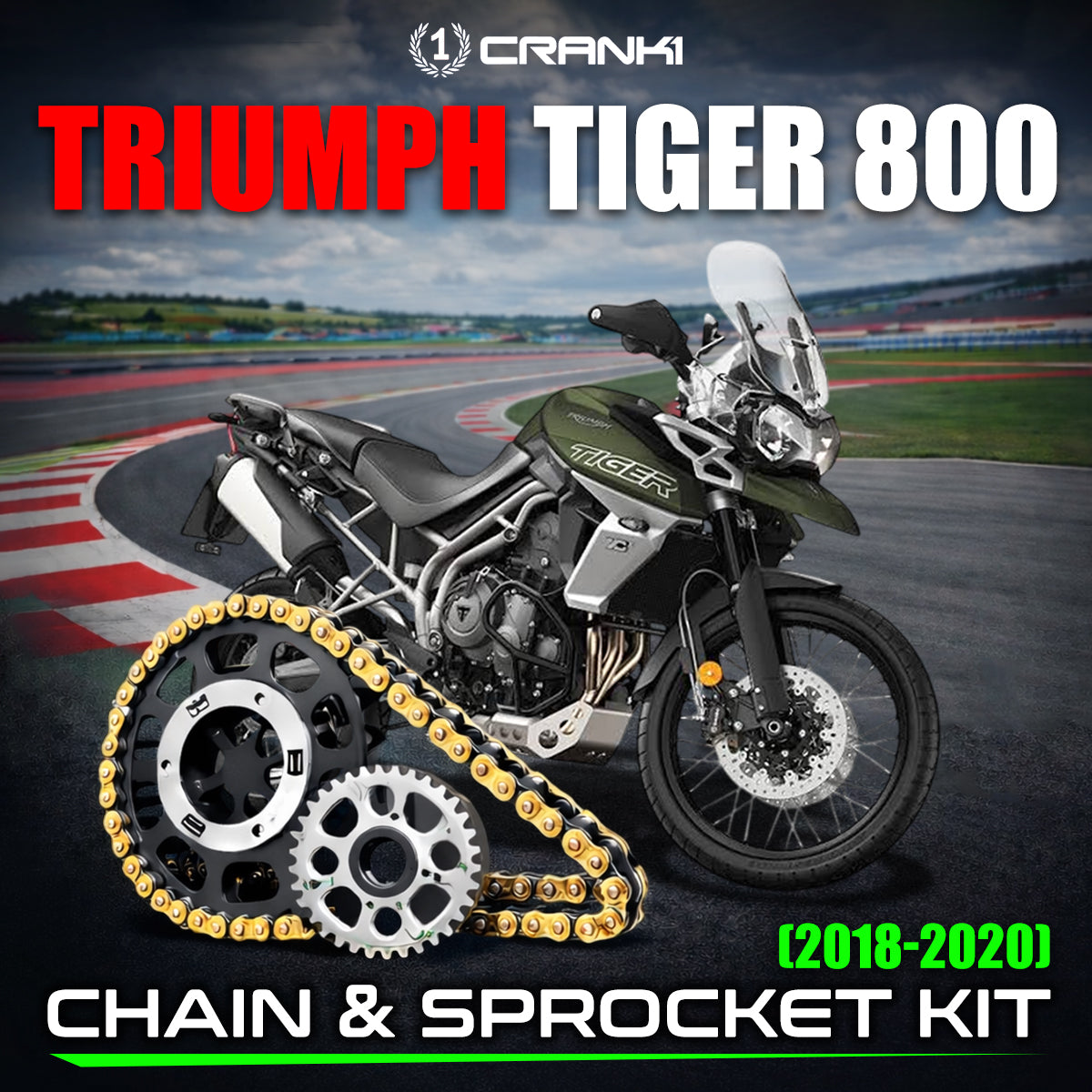 Chain And Sprocket Kit For Triumph Tiger 800 (2018-2020)