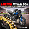 Chain For Triumph Trident 660 (2021-2024) - 520 Pitch x 120 Links Gold (ZVMX)
