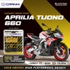 Ceramic Brake Pads For  Aprilia Tuono 660 (2020 Onwards) - Front - CRM0709 - 2 Sets | Smooth Braking | Heat Resistant | Long Life | Disc Friendly