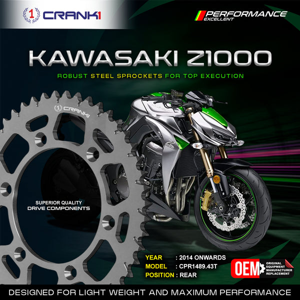 Sprocket For Kawasaki Z1000 (2014 Onwards) - Rear - CPR1489.43T