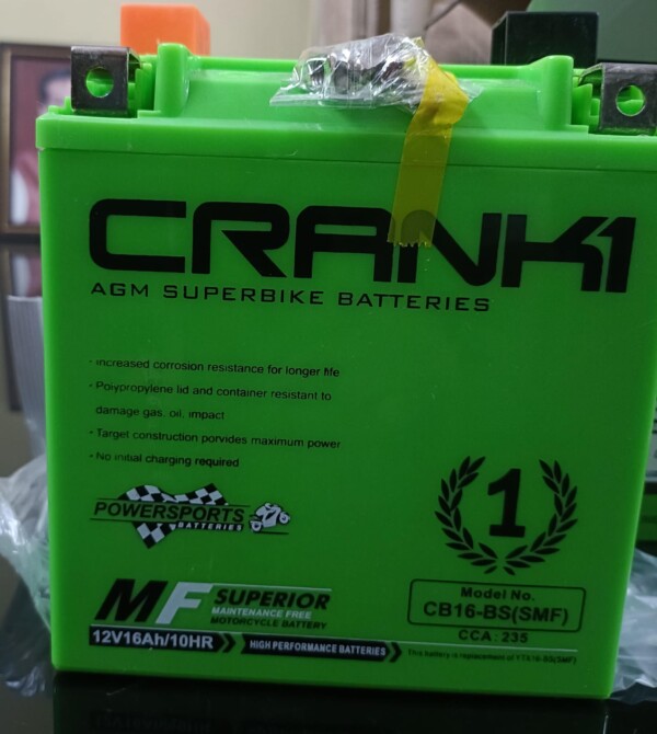 Battery For Triumph Tiger 800XCA (2014-2020) - CB16-BS - Factory Activated
