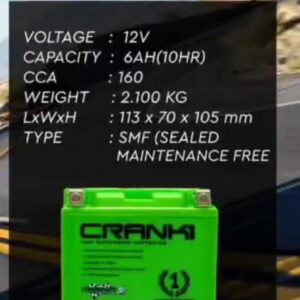 BATTERY FOR YAMAHA R1-CB7S-BS-CRANK1 - Image 2