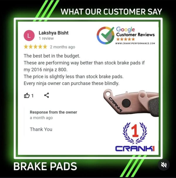 Sintered Brake Pads For Triumph Street Triple RS (2018) - Front - CB744 - 2 Sets - Image 6